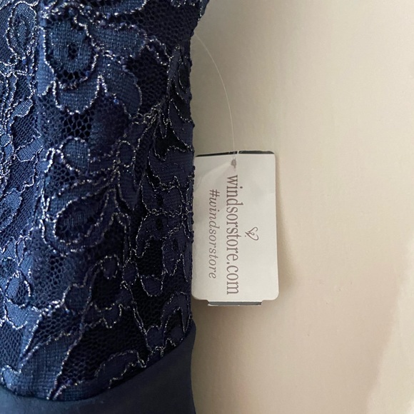 Navy blue mini dress. New with tags - Picture 2 of 5